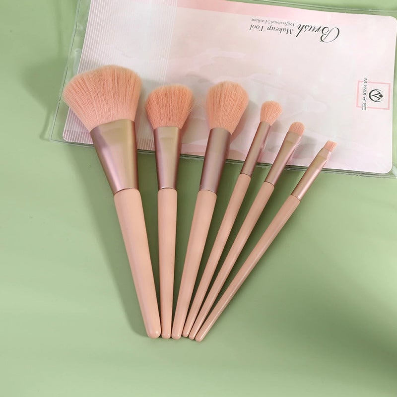 Japanese and Korean Style Exquisite Makeup Brushes 6 Pack 3 Large 3 Small Makeup Brush Set Beauty Tools Makeup Brushes Ready for Sale - Image 4