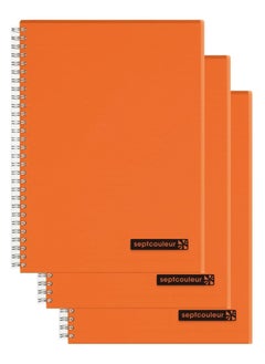 Maruman Sept Couleur 3-Piece Septcouleur Notebook B5 Size Orange  - Image 1