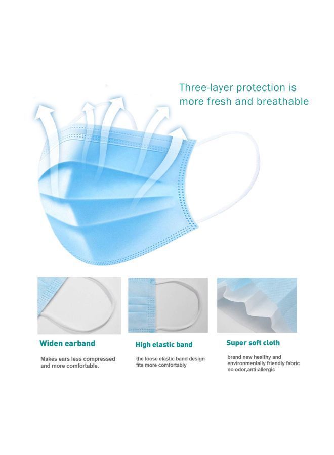 NIBEMINENT 50-Piece Disposable Dustproof Face Mask Set - Image 4