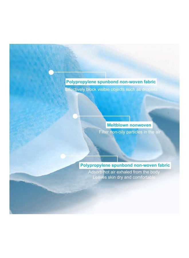 NIBEMINENT 50-Piece Disposable Dustproof Face Mask Set - Image 3