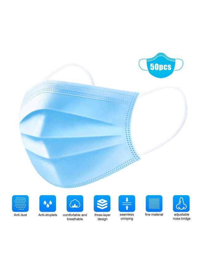 NIBEMINENT 50-Piece Disposable Dustproof Face Mask Set - Image 2