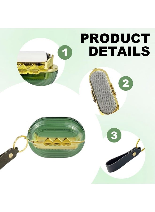 بكرة إزالة الوبر من الشعر، فرشاة سفر محمولة مزدوجة الجوانب لإزالة شعر الحيوانات الأليفة من الملابس والسجاد والأريكة والسرير والقماش، بكرة لاصقة متعددة الوظائف لتنظيف الغبار والوبر (شفافة) - Image 3