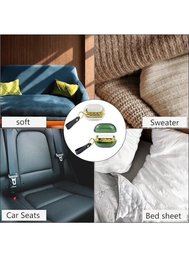 بكرة إزالة الوبر من الشعر، فرشاة سفر محمولة مزدوجة الجوانب لإزالة شعر الحيوانات الأليفة من الملابس والسجاد والأريكة والسرير والقماش، بكرة لاصقة متعددة الوظائف لتنظيف الغبار والوبر (شفافة) - Image 5