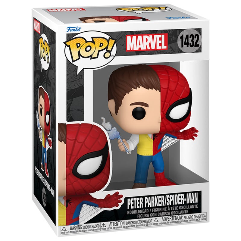 Funko فنكو بوب! مارفل: سبايدر مان - بيتر باركر - مارفل سبايدر مان - تمثال فينيل قابل للجمع - فكرة هدية - منتجات رسمية - ألعاب للأطفال والبالغين - Image 2