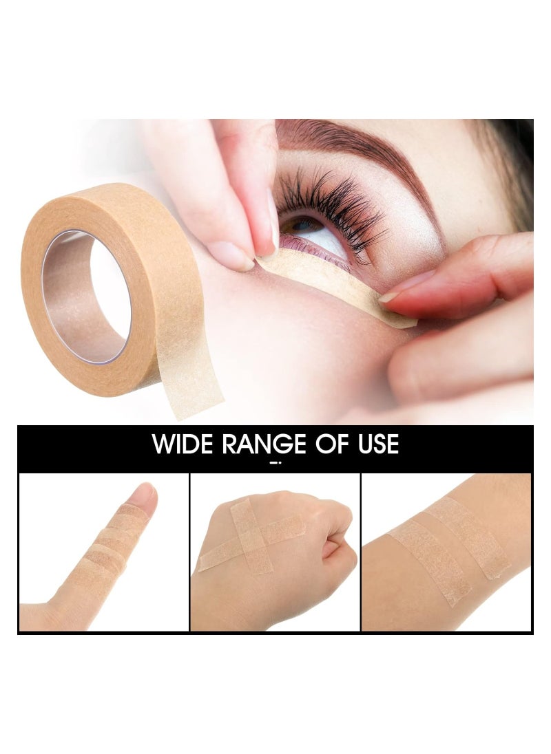MileMelo - 6 Rolls Flexible Skin Tape Breathable Nose Tape Self Adhesive Gauze Tape for Wound Injuries Swelling Sports, Brown (0.5 in x 10 Yd) - Image 1
