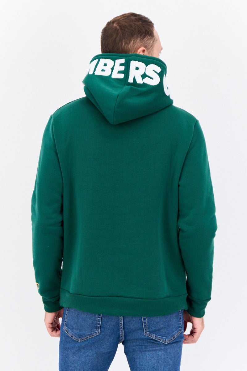 MEMBERS ONLY Men Hooded Embroidered Long Sleeves Sweatshirt, Green - Image 2