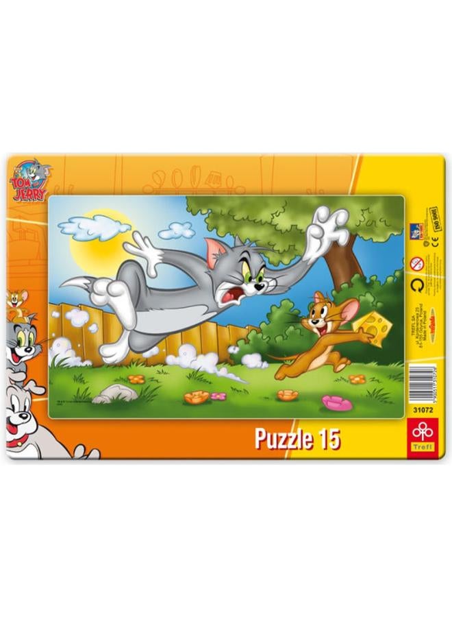 Trefl Trefl - Frame puzzles Tom and Jerry 15 Pcs - 31072  - Image 1