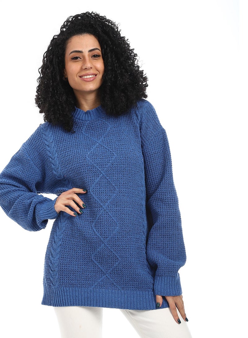 Caesar Women Wool Long Pullover Round Neck - Image 1