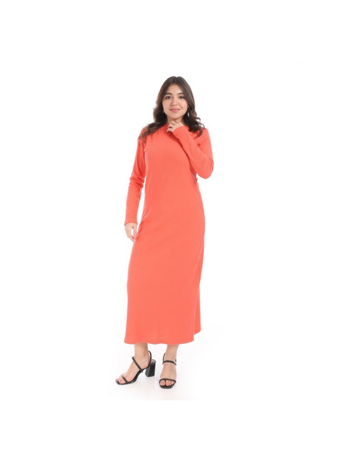 Cocktail 4666-dress-orange - Image 1