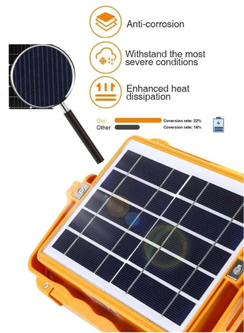 Waterproof Solar Light, 5 Lighting Modes, LED Light Rechargeable Power Bank, Portable Ultra Bright Floodlight, Cordless Light Floor Standing Hangable for Power Outage Emergency Light outdoor - Image 5