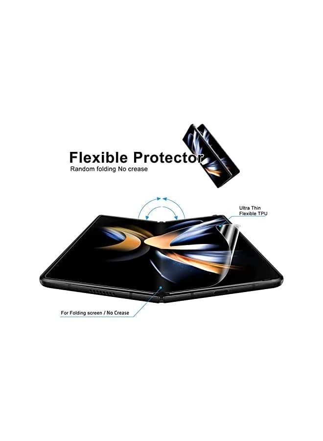 PROMASS Screen Protector Compatible with Galaxy Z Fold 4 5G Camera - Clear Full Cover, Scratch-Resistant Bubble Free, 3 Set Screen Protector and 2 Pack Lens Protector - Image 3