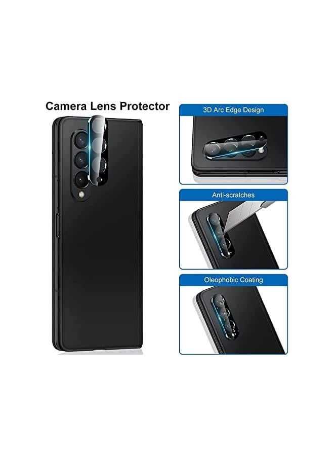 PROMASS Screen Protector Compatible with Galaxy Z Fold 4 5G Camera - Clear Full Cover, Scratch-Resistant Bubble Free, 3 Set Screen Protector and 2 Pack Lens Protector - Image 5