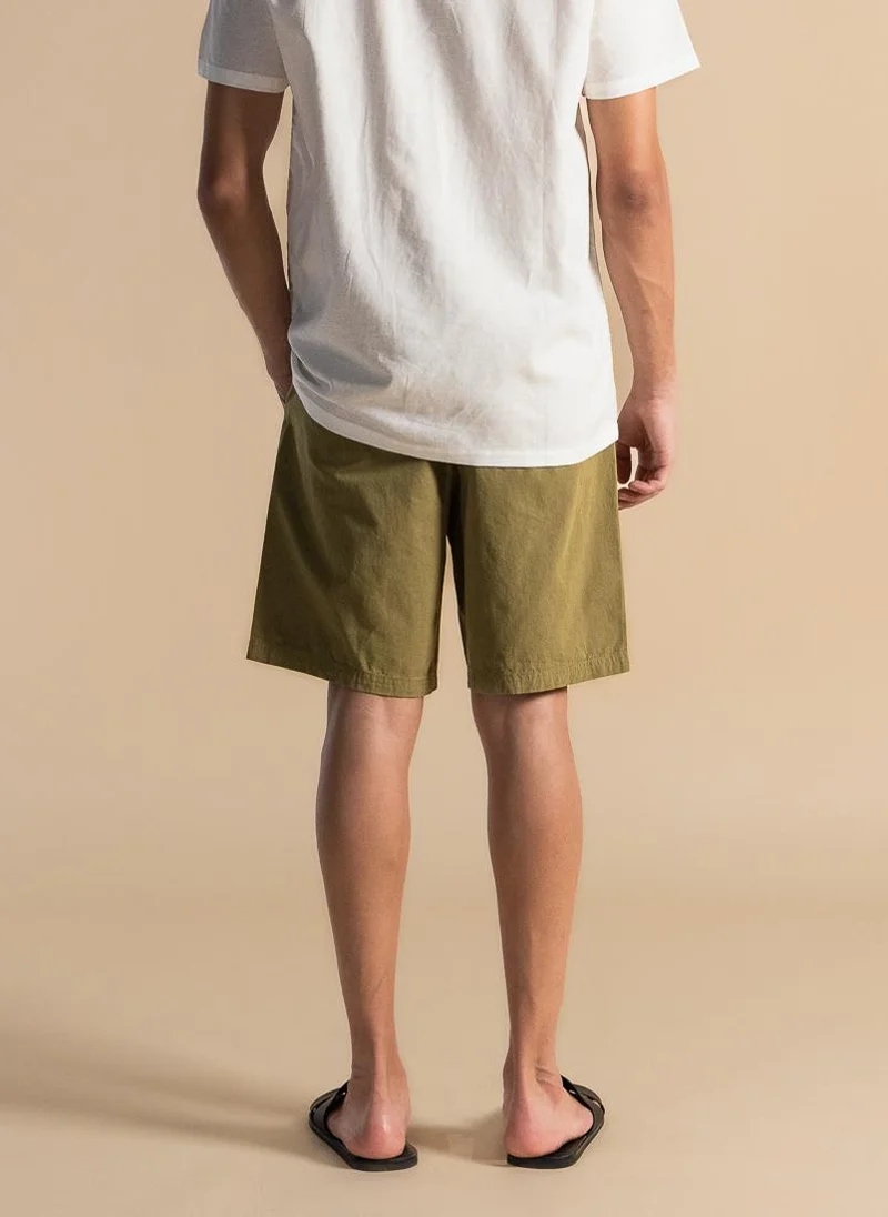شايبس COTTON JOGGER-WAIST SHORTS