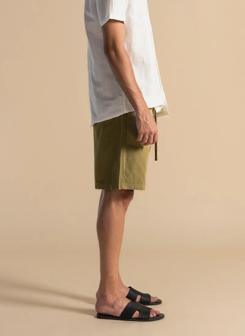 SHAPES COTTON JOGGER-WAIST SHORTS