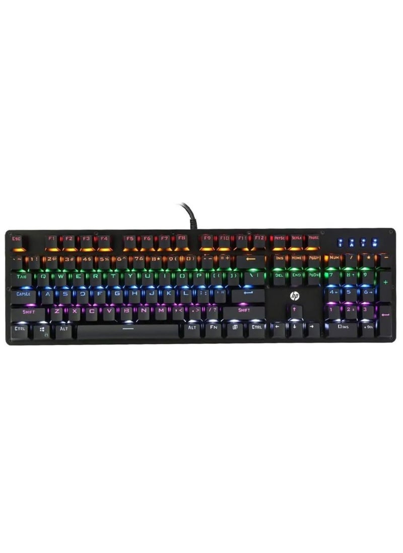 Generic - Replacement HP GK100 Wired Full Size RGM Backlit Mechanical Gaming Keyboard, 4 LED Indicators, Mechanical Switches,Double Injection Key Caps, and Window Key Lock, (1D763AA) - Image 1