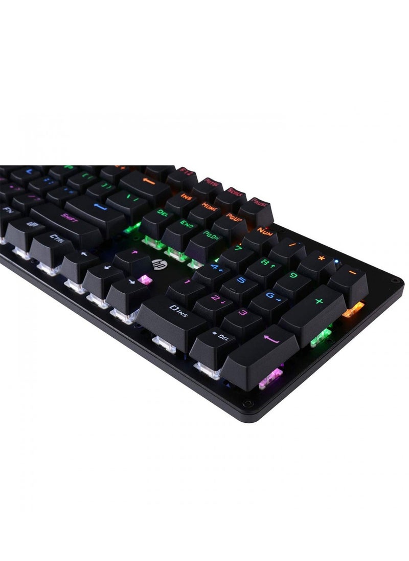 Generic - Replacement HP GK100 Wired Full Size RGM Backlit Mechanical Gaming Keyboard, 4 LED Indicators, Mechanical Switches,Double Injection Key Caps, and Window Key Lock, (1D763AA) - Image 1