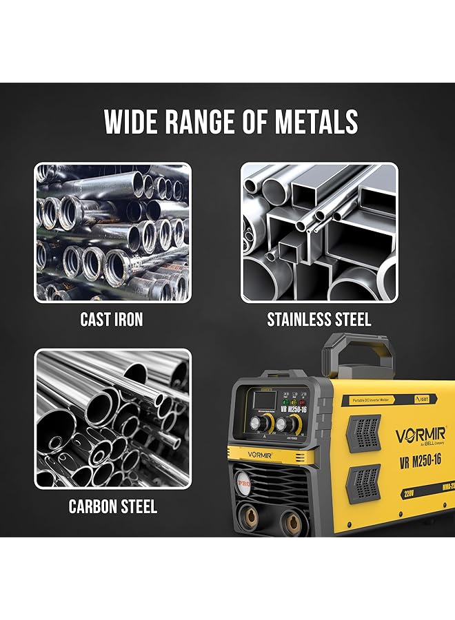 iBELL Vrm250 16 Inverter Mma Welding Machine Home Diy 250A With Hot Start Anti Stick Functions - Image 5