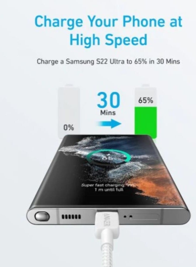 Anker 322 USB-A To USB-C Braided Cable (6ft) A81H6H21 - - Image 2