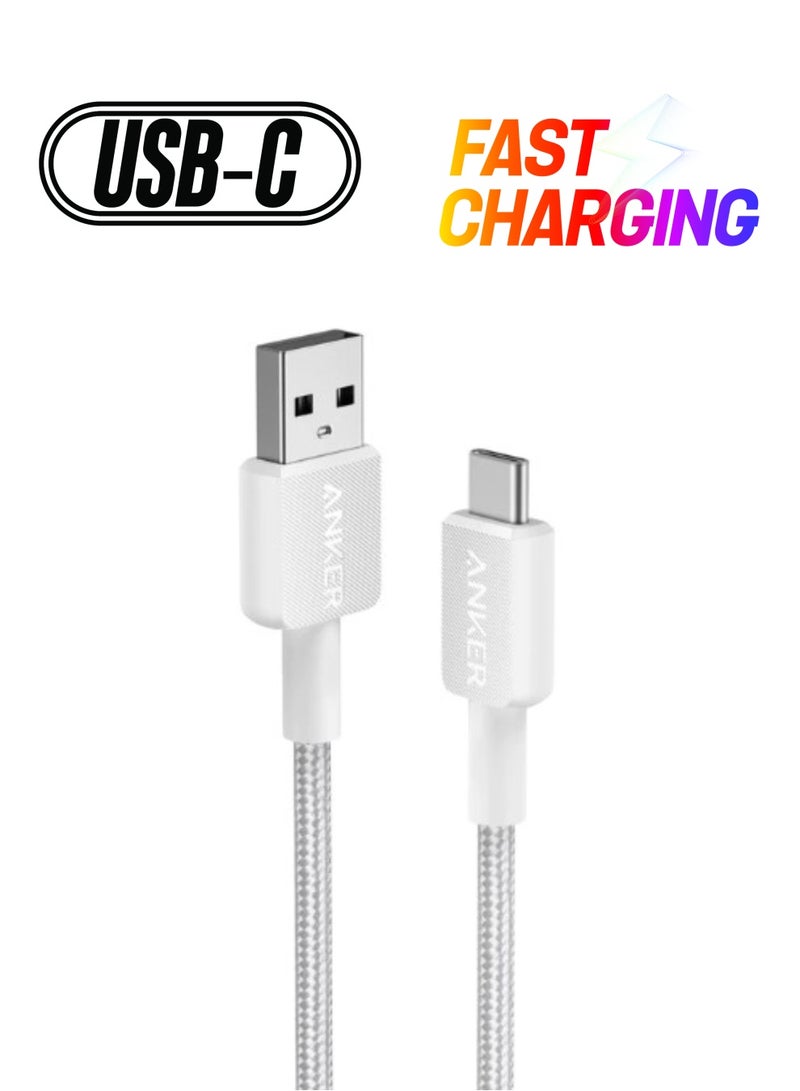 Anker 322 USB-A To USB-C Braided Cable (6ft) A81H6H21 - - Image 1