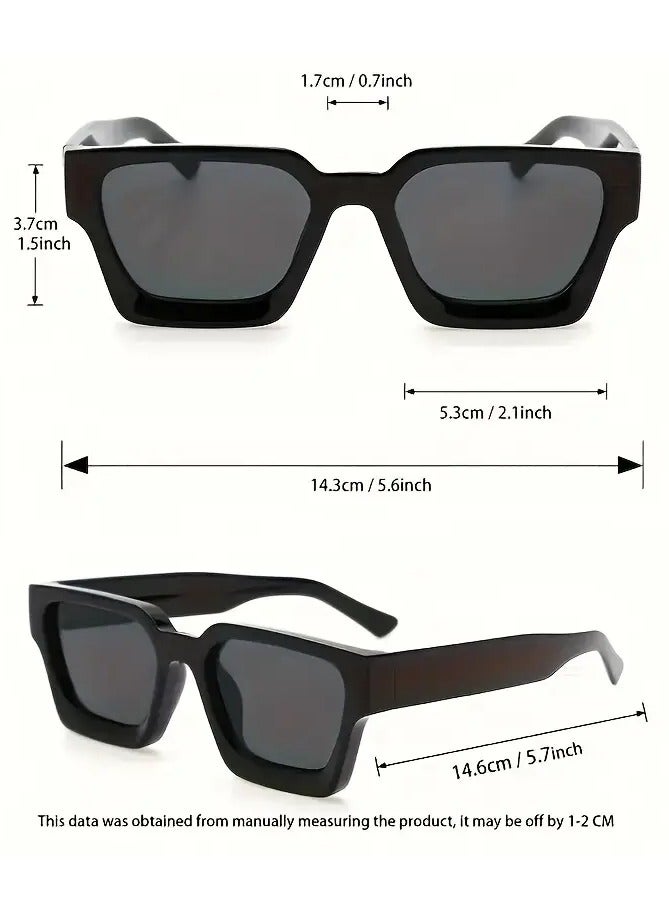 Retro White Square Frame Fashion Sunglasses – Stylish Party & Casual Wear | Perfect Gift Choice - Image 4