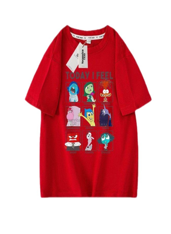 INSIDE OUT 2 Unisex Short Sleeve Stylish Top TShirt cotton Tee for Boys Girls Kid Children - Image 1