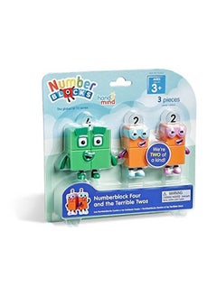 hand2mind Numberblocks Four And The Terrible Twos Toy Figures Collectibles Small Cartoon Figurines For Kids Mini Action Figures Character Figures Play Figure Playsets Imaginative Play Toys  - Image 1