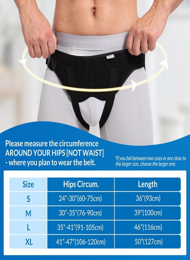 Pauline Inguinal Hernia Belt for Single/Double Hernia Support, Groin Hernia Truss for Men & Women Pain Relief with 2 Removable Compression Pads - Soft, Skin-friendly Fabric (Size L) - Image 4