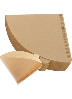 100 Count Disposable Coffee Paper Filters 2-4 Cups, V60 Coffee Filters V-Shaped Unbleached Disposable Coffee Filters, V-Shaped Paper Fits For Drip And Compatible With Pour Over Coffee Maker