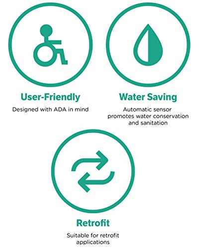 Zurn ZERK-CCP E-Z AquaSense E-Z Flush Retrofit Kit with Complete Plastic Cover in Chrome - Image 3