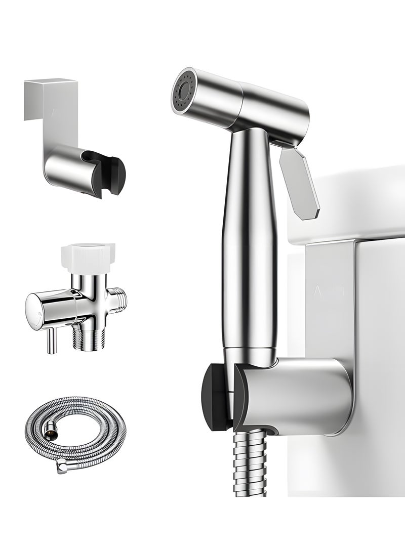 BIG MAX Handheld Bidet Sprayer for Toilet, Jet Sprayer for Toilet Muslim Shower, Adjustable Cloth Diaper Sprayer Bidets for Attachment Toilet with Bidet Hose for Feminine Wash - Image 1