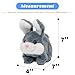 Hopearl Hopping Chubby Rabbit Interactive Electronic Pet Plush Bunny Toy with Sounds and Movements Animated Walking Wiggle Ears Twitch Nose Gift for Toddlers Birthday Gray 7 - Image 4