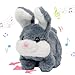 Hopearl Hopping Chubby Rabbit Interactive Electronic Pet Plush Bunny Toy with Sounds and Movements Animated Walking Wiggle Ears Twitch Nose Gift for Toddlers Birthday Gray 7 - Image 2
