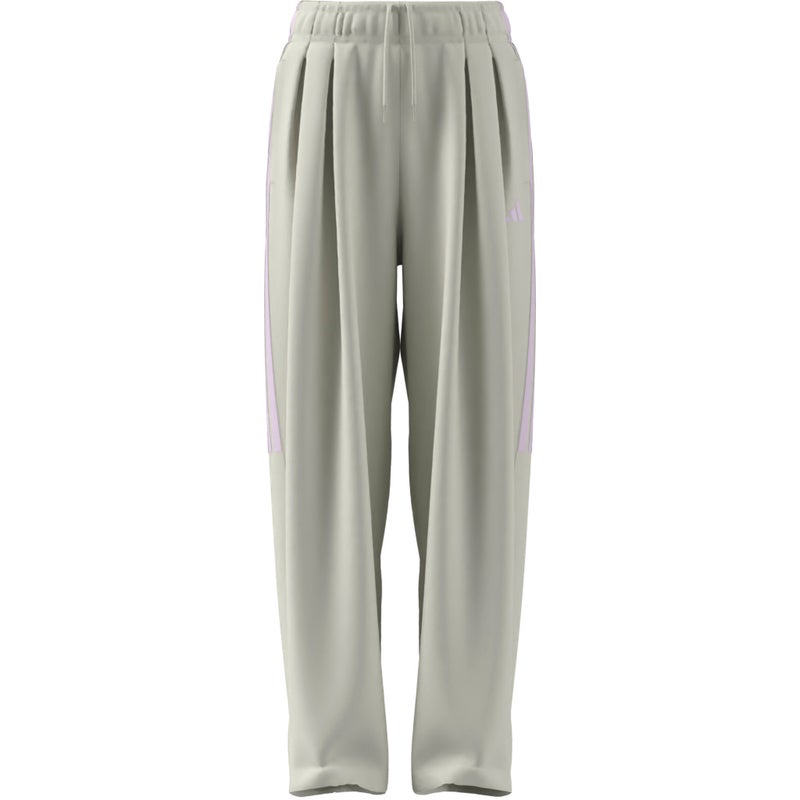 Adidas TIRO 3-Stripes Pleated Tracksuit Bottoms - Off White/Ice - Image 2