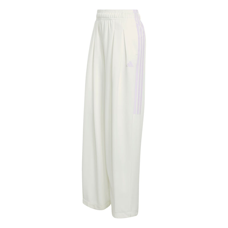 Adidas TIRO 3-Stripes Pleated Tracksuit Bottoms - Off White/Ice - Image 1