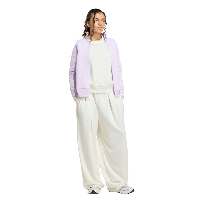 Adidas TIRO 3-Stripes Pleated Tracksuit Bottoms - Off White/Ice - Image 3
