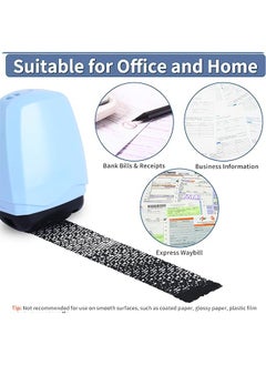 Generic Confidentiality Seal Identity Protection Roller Stamp Scrambling Scrolling Roller Type Pen Password Covering Confidential Seal Express Single Personal Information Privacy Photosensitive Applicator  - Image 2