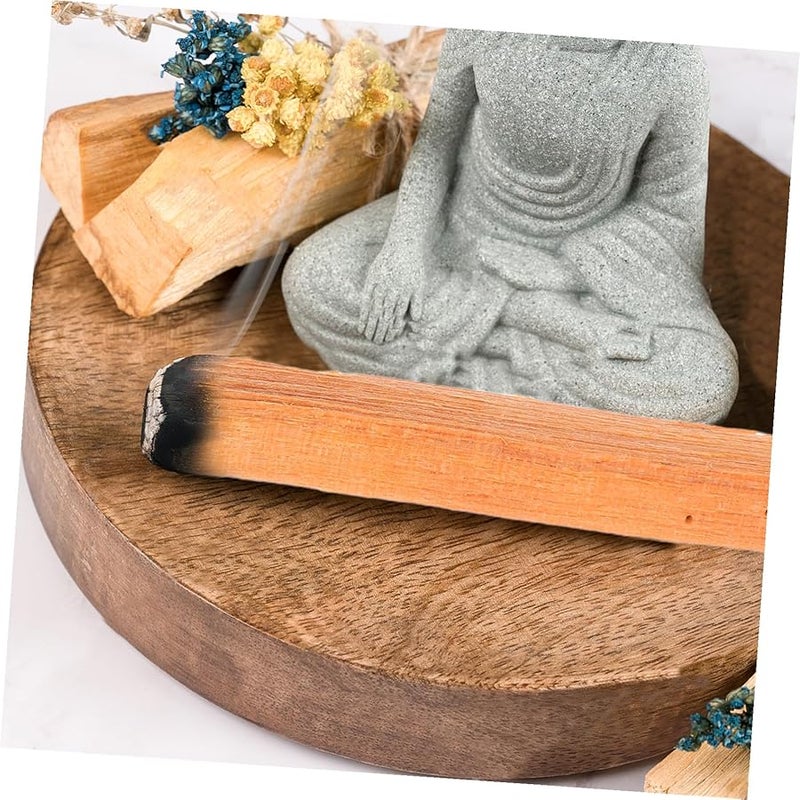 عصي البخور من خشب الصندل الطبيعي عبوة من ٥٠ عصا للتأمل واليوجا وتخفيف التوتر وتنقية الهواء - Image 5