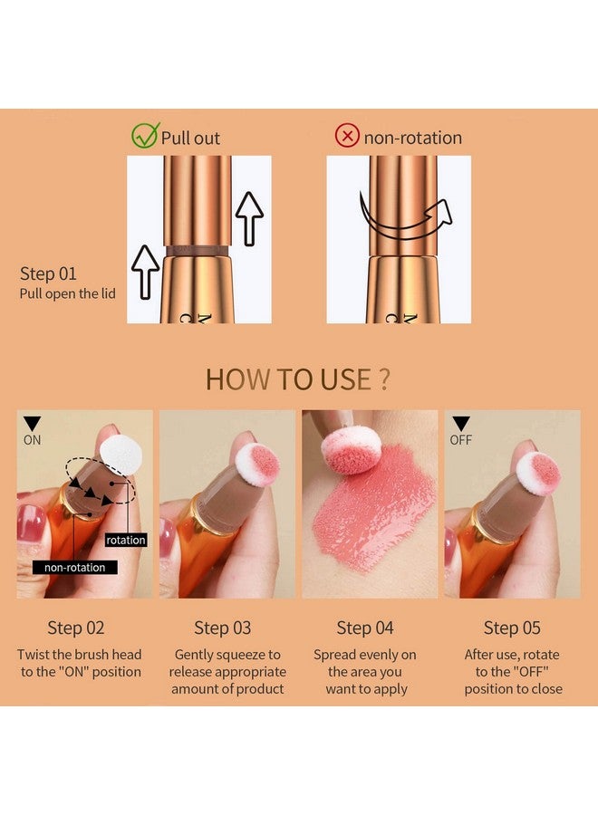 paminify Paminify Contour Beauty Wand,Liquid Face Contouring with Cushion Applicator,Natural Matte Finish Shading Bronzer Stick,Lightweight Blendable Nourishing Cream Contour Stick, Cruelty-free,Fair to Medium - Image 2