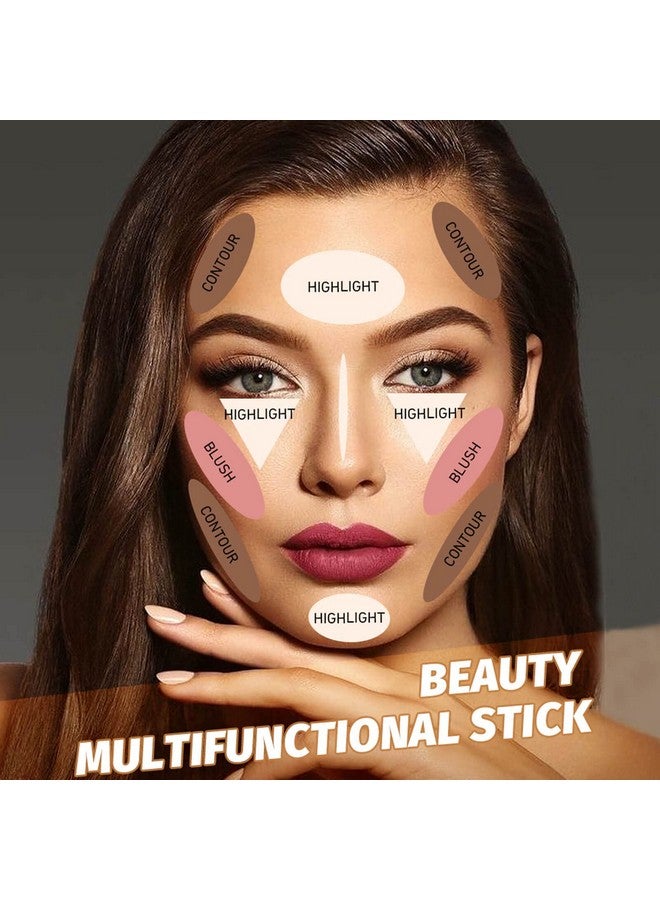paminify Paminify Contour Beauty Wand,Liquid Face Contouring with Cushion Applicator,Natural Matte Finish Shading Bronzer Stick,Lightweight Blendable Nourishing Cream Contour Stick, Cruelty-free,Fair to Medium - Image 4