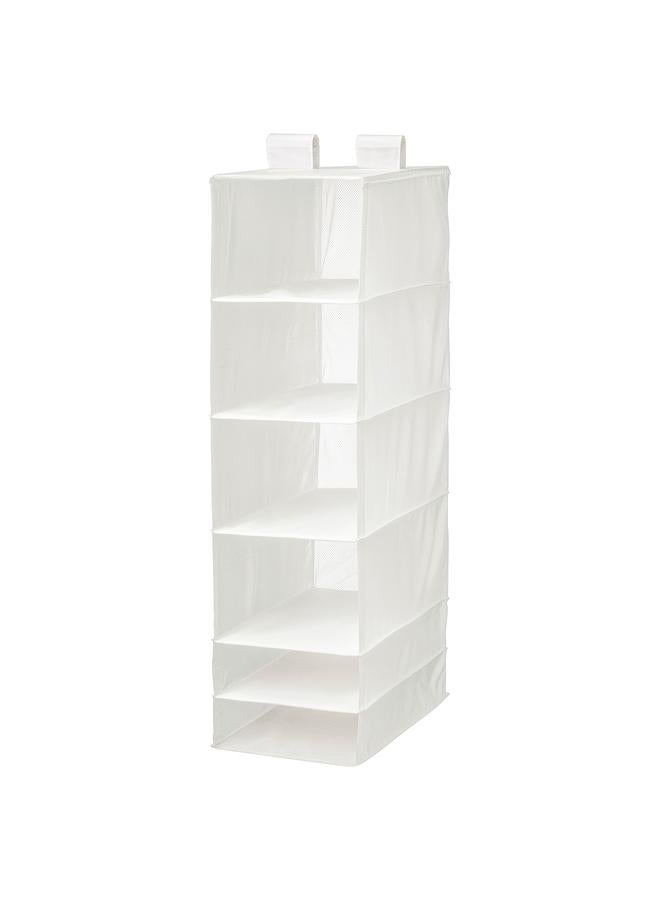Zaboon Storage With 6 Compartments, White, 35X45X125 Cm - Image 1