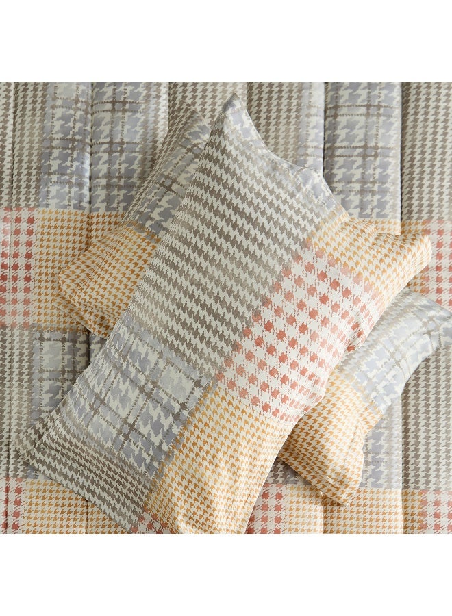 Home Box Houston Veilth 3-Piece Printed Cotton Twin Comforter Set - 160x220 cm  - Image 3