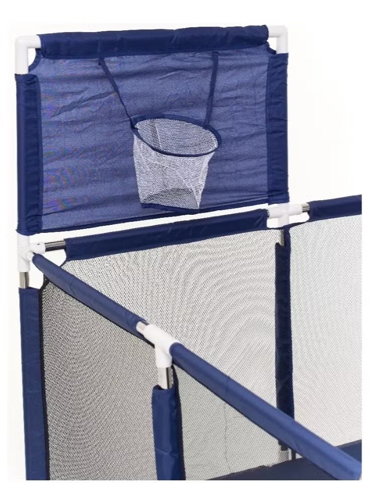 توتوجوي حظيرة لعب محمولة للأطفال، سياج أمان قابل للطي للأطفال الصغار، للاستخدام الداخلي والخارجي، مركز أنشطة مع 30 كرة، ساحة لعب سهلة الطي، حظيرة لعب آمنة للأطفال مع حلقة كرة سلة - Image 5