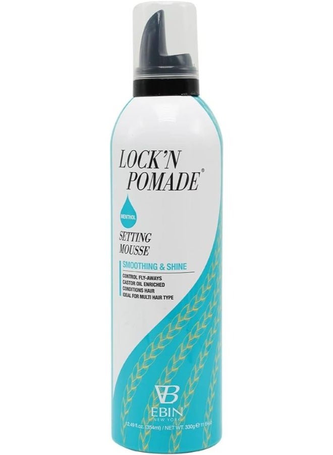EBIN NEW YORK LOCK'N POMADE Menthol Smoothing Mousse 354 ml