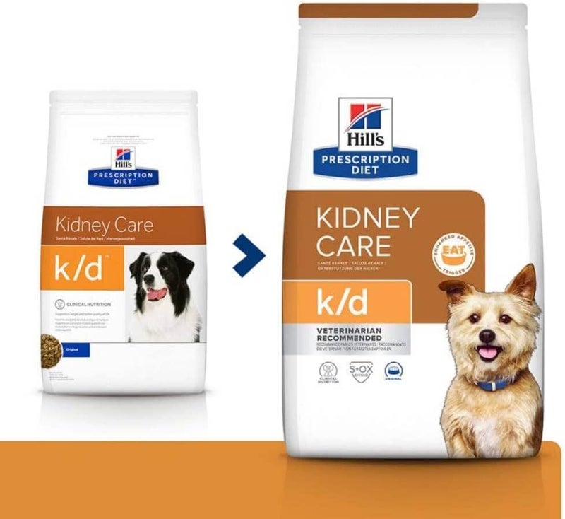 Hills dog veterinary dry food k/d kidney care 1.5kg
