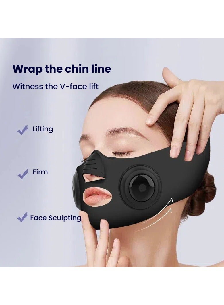 عام جهاز تجميل بالتيار الميكروي EMS - تجديد البشرة بالفوتونات - إصلاح حب الشباب - تقليص الوجه إلى شكل حرف V - رفع وتثبيت البشرة - قناع من السيليكون - مزود بالوصول USB - Image 3