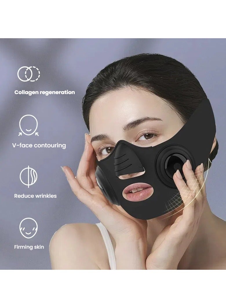 عام جهاز تجميل بالتيار الميكروي EMS - تجديد البشرة بالفوتونات - إصلاح حب الشباب - تقليص الوجه إلى شكل حرف V - رفع وتثبيت البشرة - قناع من السيليكون - مزود بالوصول USB - Image 2