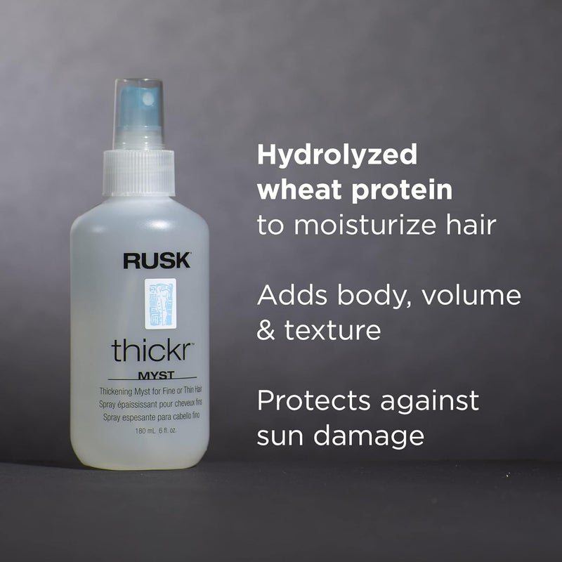 Rusk Thickr Thickening Myst for Fine or Thin Hair - 6 oz Volumizing Spray - Image 3