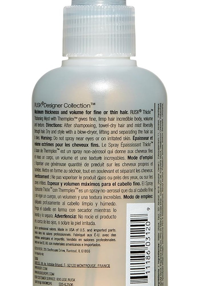 Rusk Thickr Thickening Myst for Fine or Thin Hair - 6 oz Volumizing Spray - Image 2