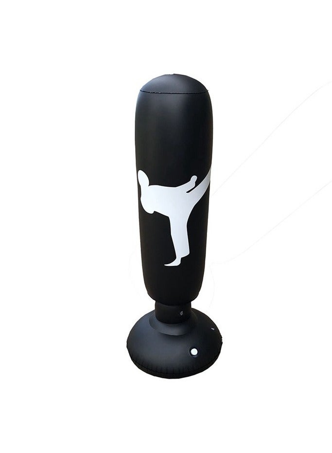 عام كيس اللكم المنفوخ عمود الملاكمة الثابت لعبة استرخاء الإجهاد الرياضية للأطفال. - Image 2