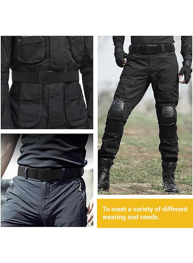 يانيك أحزمة عمل للرجال، أحزمة للرجال، حزام جولف من قماش النايلون قابل للتعديل، بدون إبزيم معدني، تمرير سريع عبر أمن المطار، مناسب للعمل والسفر - Image 5